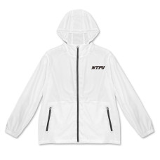 NTPU輕量機能防潑水風衣外套_白